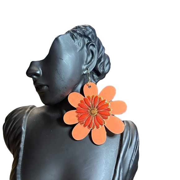 3”Flare For Big Hair Statement Earrings - Picture 3 of 8